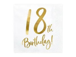 serwetki-18th-birthday-bialy-33x33cm-20-szt-18-urodziny-party-deco