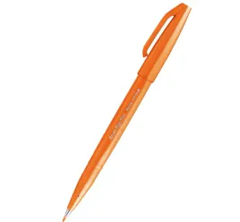 pisak-pedzelkowy-do-kaligrafii-pomaranczowy-brush-sign-ses15c-pentel