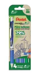 zestaw-4-szt-pior-kulkowych-energel-zielony-niebieski-bl77e-eco-pentel