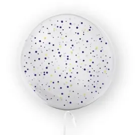 balon-45-cm-kropki-niebieski-zolty-tuban