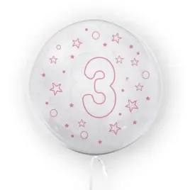 balon-45-cm-cyfra-3-gwiazdki-rozowy-tuban