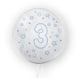balon-45-cm-cyfra-3-gwiazdki-niebieski-tuban