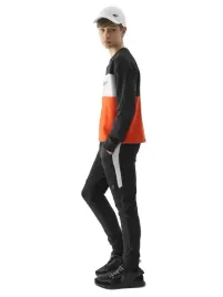 spodnie-dresowe-chlopiece-joggery-czarny-4f-jwss24-ttrom589