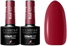 2-sztuki-lakier-hybrydowy-red-427-5g-claresa-bez-zalewania-skorek-trwaly