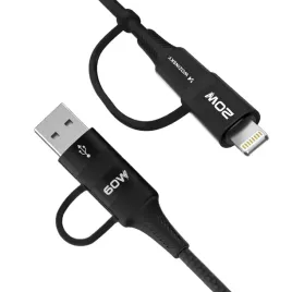 kabel-wozinsky-wnbaa-4w1-2x-usb-c-1x-usb-a-1x-lightning-60w-1m-super-jakosc