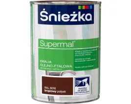 sniezka-supermalr-emalia-olejno-ftalowa-ral8016-brazowy-polysk-800-ml