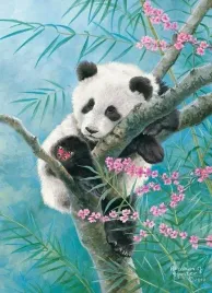 puzzle-70-ukladanka-dla-dzieci-zwierzeta-panda-mis-kwiaty-bambus-5-castor