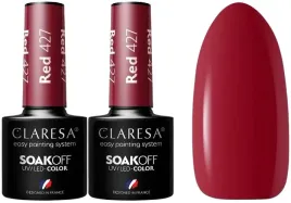 2-x-claresa-lakier-hybrydowy-red-427-5g-delikatnie-malinowa-czerwien