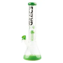 bongo-szklane-grace-glass-limited-edition-beaker-green-37-cm