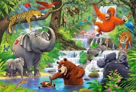 puzzle-40-maxi-ukladanka-dla-dzieci-zwierzeta-dzungla-trgrys-slon-4-castor