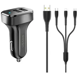 usams-lad-sam-2xusb-c13-21a-3w1-microusb-usb-c-lightning-czarny-black