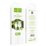 hoco-kabel-x20-micro-usb-3-1a-3m-bialy