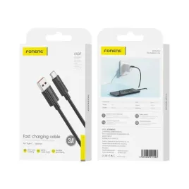 foneng-kabel-xs07-usb-c-3a-1m-czarny