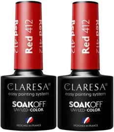 2-sztuki-lakier-hybrydowy-red-412-5g-claresa-wysoka-trwalosc-czerwony-kolor