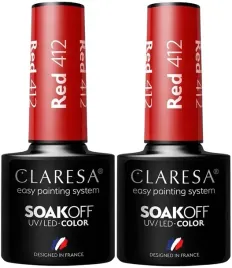 2-x-claresa-lakier-hybrydowy-red-412-5g-kobieca-czerwien-trwaly-kolor