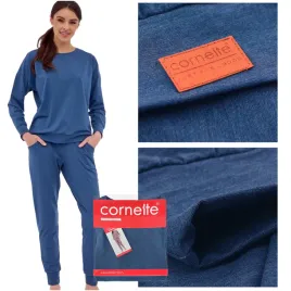 cornette-komplet-dresowy-damski-dlugi-rekaw-modal-bawelna-jeans-m