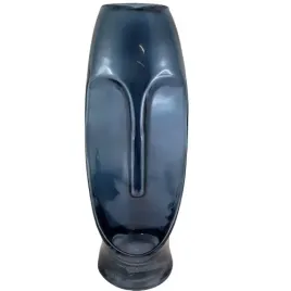 wazon-twarz-niebieski-szklany-30cm