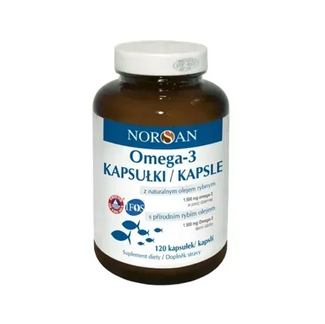 Norsan Omega-3 kapsułki z naturalnym olejem rybim i ekstraktem z rozmarynu