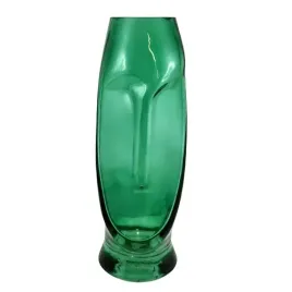 wazon-twarz-zielony-szklany-25cm