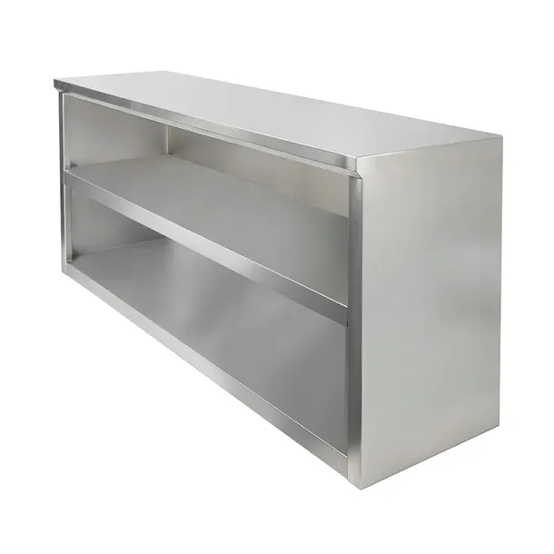 SZAFKA WISZĄCA GASTRONOMICZNA Ze Stali Nierdzewnej Otwarta 120x40x60 cm