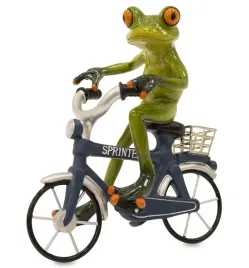 figurka-zaba-na-rowerze
