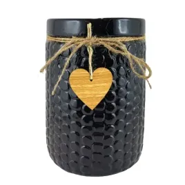 wazon-ceramiczny-czarny-kropki-145-20-cm