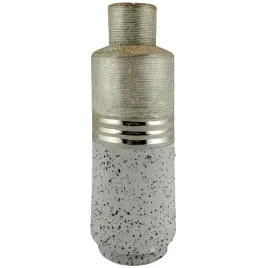 wazon-bezowo-zloty-faktura-30cm