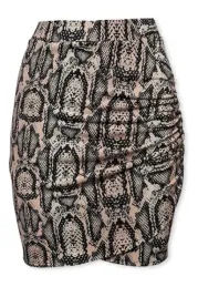 spodnica-damska-ivyrevel-bezowa-mini-ze-wzorem-skory-weza