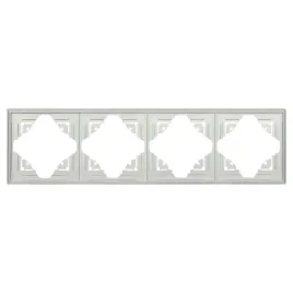 abex-ramka-poczworna-4x-do-serii-luna-kolor-srebrny-ip20-81x285x6mm-ra-4l