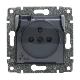 kos-elektro-system-vena-gniazdo-z-klapka-z-uziemieniem-aluminium-514039