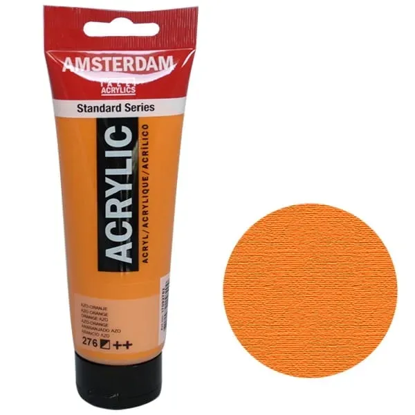 Farba akrylowa AMSTERDAM 120 ml - 276 - AZO ORANGE