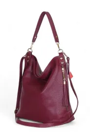 vera-pelle-wloska-skorzana-torebka-worek-skora-dwa-paski-s15-claret-plum