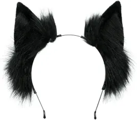 urocze-futrzane-kocie-lisie-uszy-cosplay-anime-furry-opaska-czarne