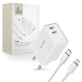 ladowarka-tech-protect-c35w-sieciowa-2x-usb-c-pd-35w-z-kablem-usb-c-light