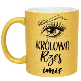 zloty-kubek-brokatowy-personalizowany-krolowa-rzes-dla-stylistki-prezent