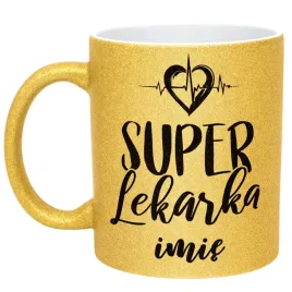 zloty-kubek-brokatowy-personalizowany-super-lekarka-prezent-upominek