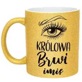 zloty-kubek-brokatowy-personalizowany-krolowa-brwi-dla-stylistki-prezent