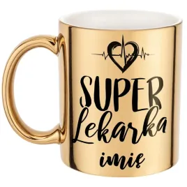 zloty-kubek-personalizowany-super-lekarka-prezent-upominek