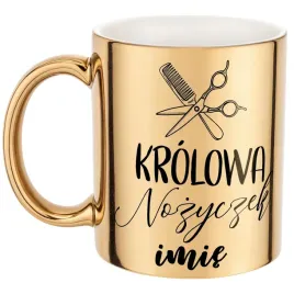 zloty-kubek-personalizowany-krolowa-nozyczek-dla-fryzjerki-prezent