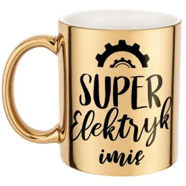 zloty-kubek-personalizowany-super-elektryk-prezent-upominek