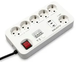salicru-sps-safe-master-bialy-6-x-gniazdo-sieciowe-230-v-14-m