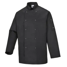 bluza-kucharska-damska-meska-kitel-kucharski-portwest-czarna-c833-m