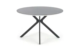 stol-avelar-okragly-120-cm-blat-czarny-bialy-noga-czarna-designerski