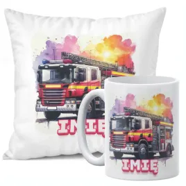 zestaw-personalizowany-kubek-poduszka-38x38-cm-dla-strazaka-woz-strazacki