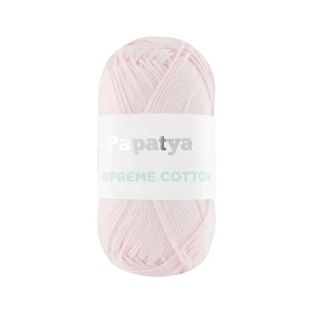Włóczka SUPREME COTTON Papatya * 4430 RÓŻ PASTEL * 100% bawełna * Oeko-Tex