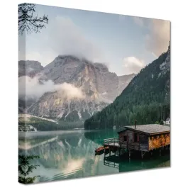 obrazy-20x20-pejzaz-z-gorami-domek