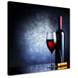 obrazy-30x30-butelka-czerwonego-wina-i-kieliszek