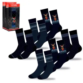cornette-skarpety-meskie-swiateczne-cieple-dlugie-6-par-roz-39-41
