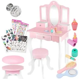kinderplay-duza-drewniana-toaletka-dla-dziewczynki-dzieci-1055cm-tatuaze