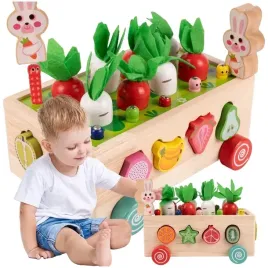 ukladanka-montessori-sorter-klockow-zlap-robaczka-drewniany-wozek-marchewki